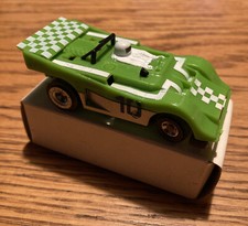 1977 TCR lDEAL HO SCALE SLOTLESS PRO AM  10 GREEN JAM CAR 5A-2306 NOS