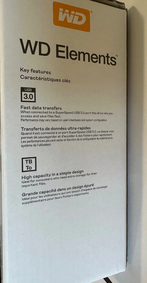 WD 14TB Elements Desktop External Hard Drive - WDBWLG0140HBK-NESN Lightly Used - Image 4 of 4