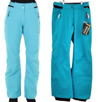 ROSSIGNOL Comet Women's Turquoise Softshell Stretch Ski Snowboard Pants L NWT