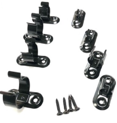 Black Plastic Coated Spring Steel Tool Grips 16mm Diameter 6-Pack Terry ...