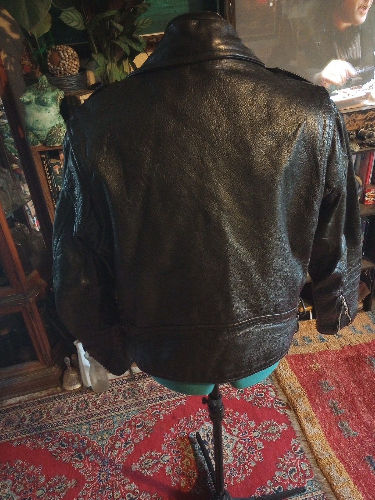 GENUINE LEATHER BY MANZOOR Cowhide Leather Classic Motorcycle Men's