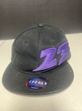 Vintage Nike Air Jordan 23 Hat Black Size 7 1/8