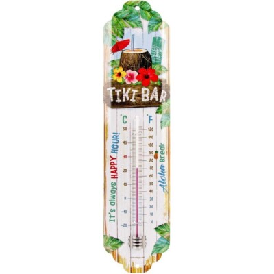 Tika Bar Thermometer Nostalgic Art - Metal Tin - Licensed