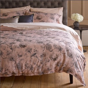 Christy Uk Regency Blush Queen 3 Teilig Bettdecke Shams Leinen