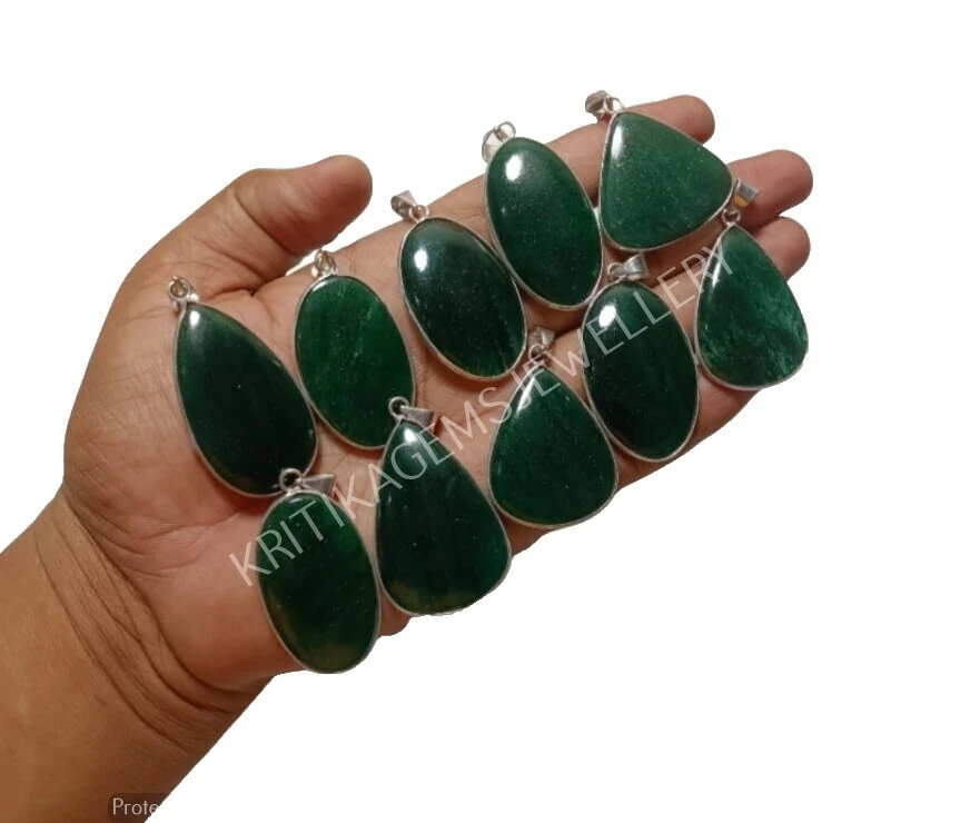 Модная бижутерия с серебряным покрытием авантюрин