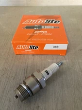 FOUR(4) Autolite 388 Spark Plug BOX 18mm Thd 7/8 Hex 1/2 Reach Resistor