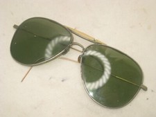 as-is vintage 1/10 12K GF green lens aviator sunglasses glasses eyeglasses 