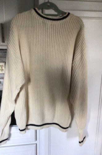 Vintage University Of Maryland , Varsity Letterman Sweater, Size L, Whalerknits - Picture 4 of 4