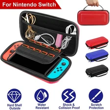 Portable EVA Hard Carrying Case for Nintendo Switch w/ 10 Game Cartridge Holders