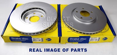 2 X FRONT BRAKE DISCS FIT RENAULT KOLEOS RENAULT SAMSUNG 1.5 1.6 2.0 2.5