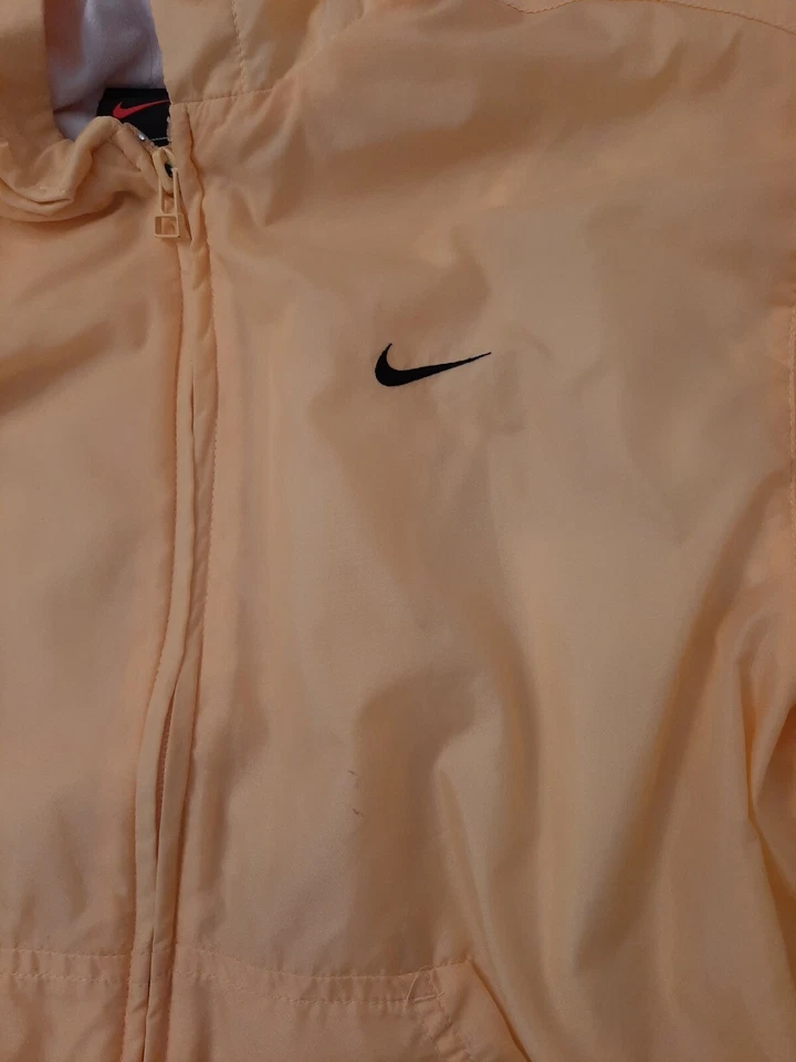 Cortavientos vintage años 90 Nike niños mediano 8-12 cremallera color amarillo de colección  Foto 3 de 4