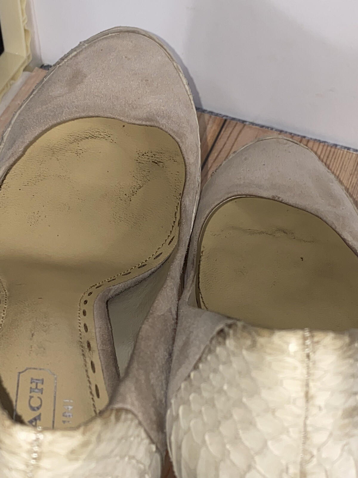 Coach Leather Platform Round Toe Pump - image 9