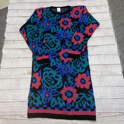 vintage acrylic dress floral 10/12 womens fairy kei A1 | eBay