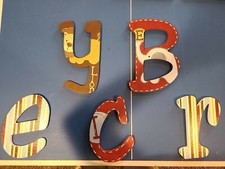 CoCaLo Jackson Hand painted wall art letters B,R,Y,C,E 