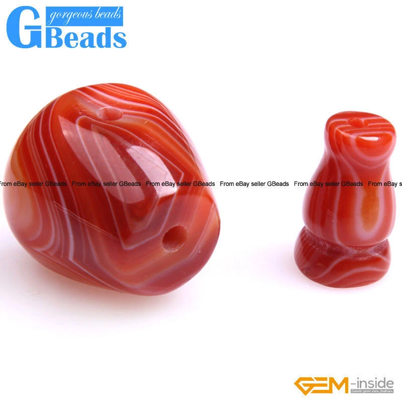 Natural 3 Hole Botswana Sardonyx Onyx Agate Tibetan Mala Guru Beads One Set