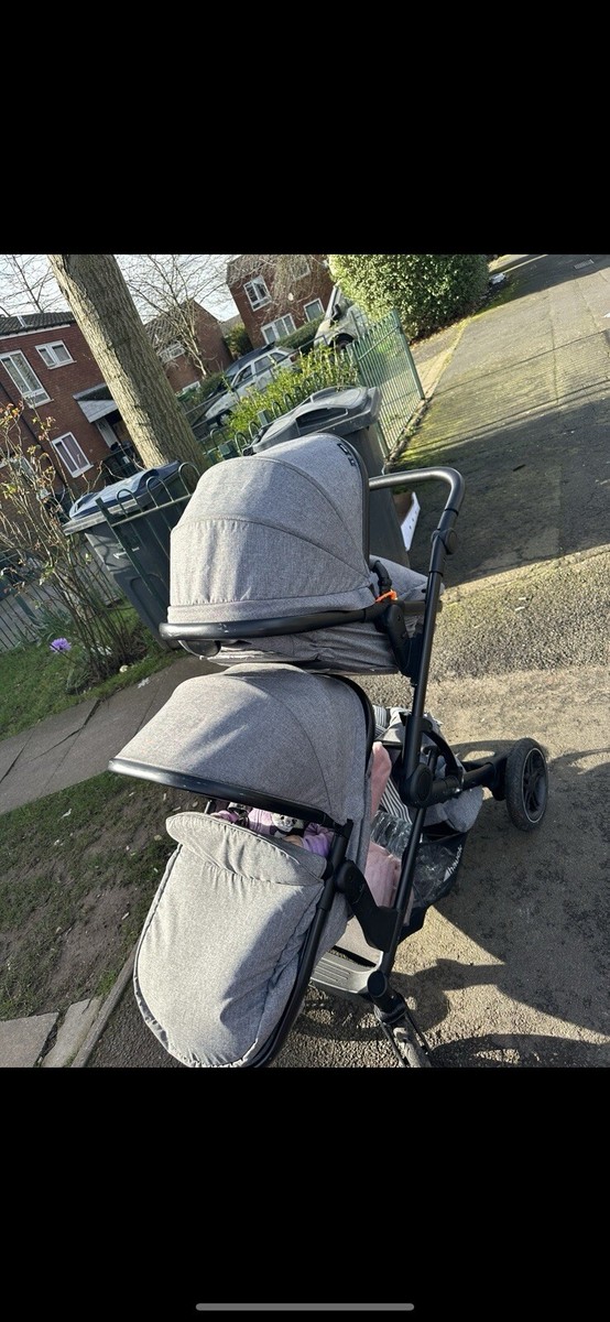 Hauck Atlantic Twin Double Pushchair Melange Grey 4007923500019