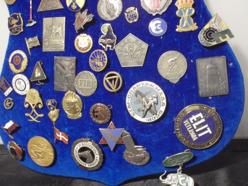 Collezione europea per lo più svedese lotto misto spille metallo anni 30-70 - Foto 5 di 6