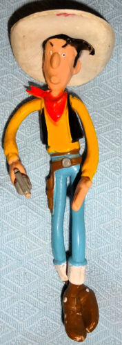 LUCKY LUKE 15,5 cm ET CHEVAL JOLLY JUMPER 21 cm FIGURINES COLLECTION BD DARGAUD - Imagen 3 de 24
