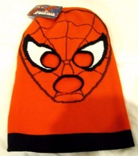 Beanie Full Face Red Spiderman Webb face mask costume halloween attire-New v2