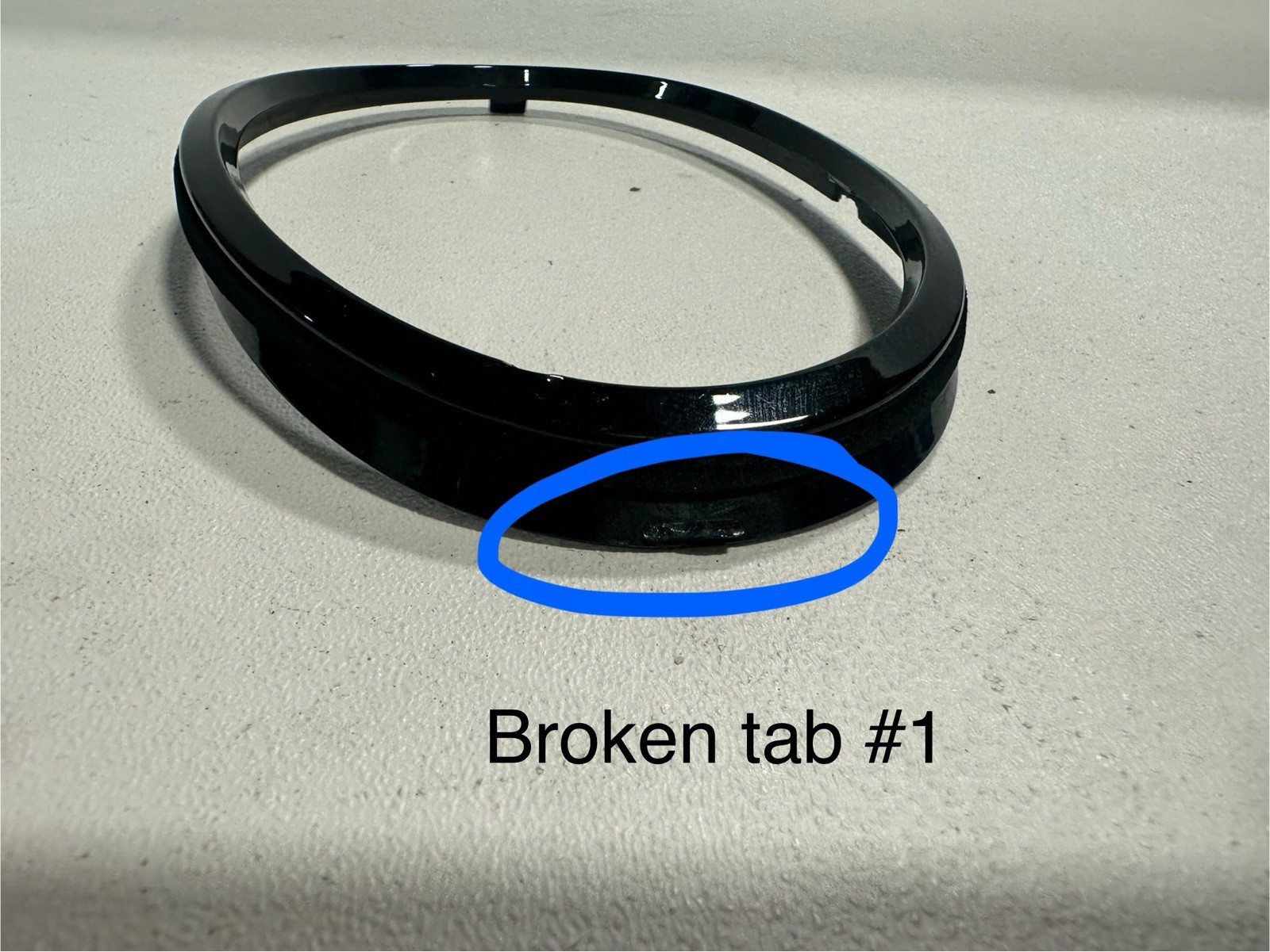 20-23 Bentley Bentayga 2nd Gen Left Front Marker Outer Black Ring 36A807823D OEM