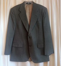 Jos A Bank Traveler Men's Size 40R Gray Houndstooth 100 Wool Blazer