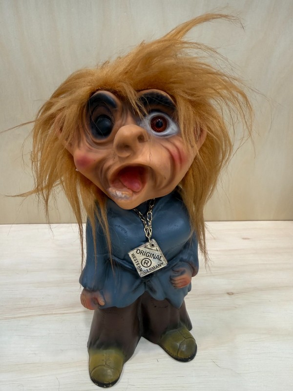 One-Eyed Man Vintage Collectible 1960s Bobblehead Nodder West Germany HEICO , 9"