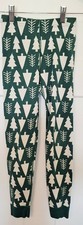 Hanna Anderson Green/White Christmas Trees Pajama Pants Size 120 / Us 6-7