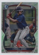 2023 Bowman Chrome Prospects Lunar Glow Refractor Lyonell James #BCP-118 1ek2