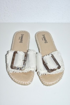 ESPADRIJ   Espadrilles aus Canvas mit großer Schnalle Beige neuwertig Gr. 37