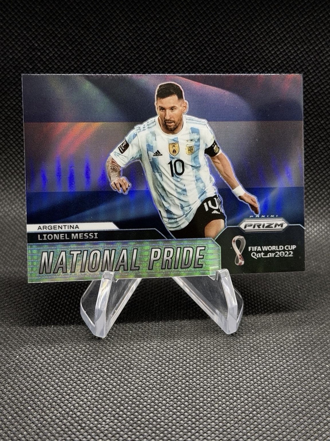 Lionel Messi 2022 Panini Prizm World Cup National Pride #1 Case Hit