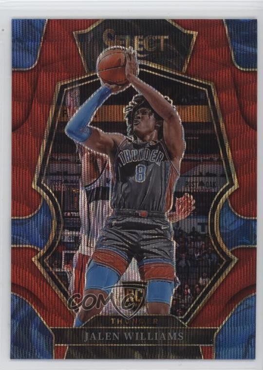 2022-23 Panini Select Premier Level Red Wave Prizm Jalen Williams #167 0x5i