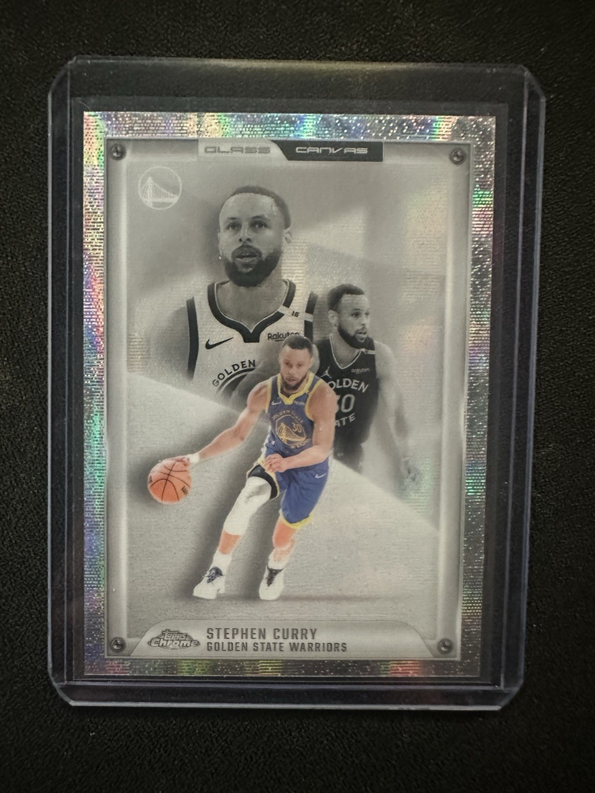 Steph Curry 2025-26 Topps Chrome Basketball Glass Canvas #GC-6 Warriors SSP