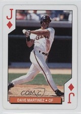 1994 Bicycle San Francisco Giants Playing Cards Box Set Dave Martinez #JD 0b0