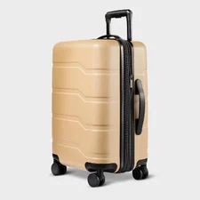 OPEN STORY HARDSIDE CARRY ON LUGGAGE - BEIGE