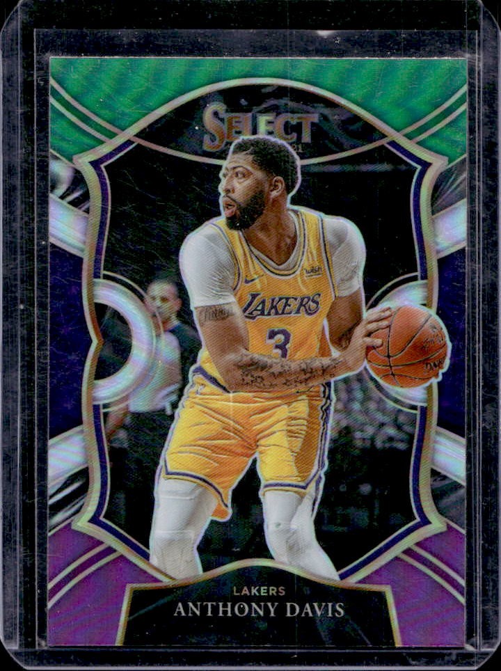2020-21 Select Anthony Davis Green White Purple #45 Lakers