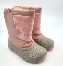 NEW Dream Pairs Snow Boots Anti-Slip, Water Resistant Pink Beige Size 1