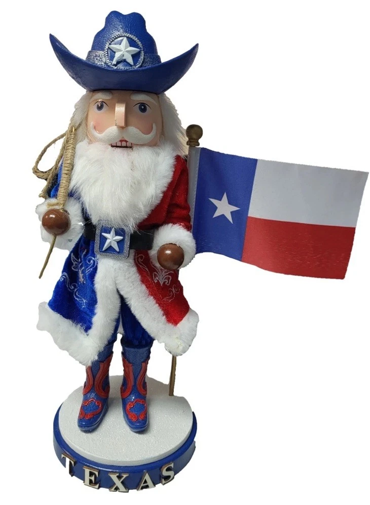 Texas Essentials Lonestar Santa Nutcracker 15” New In Box
Opens in a new window or tab