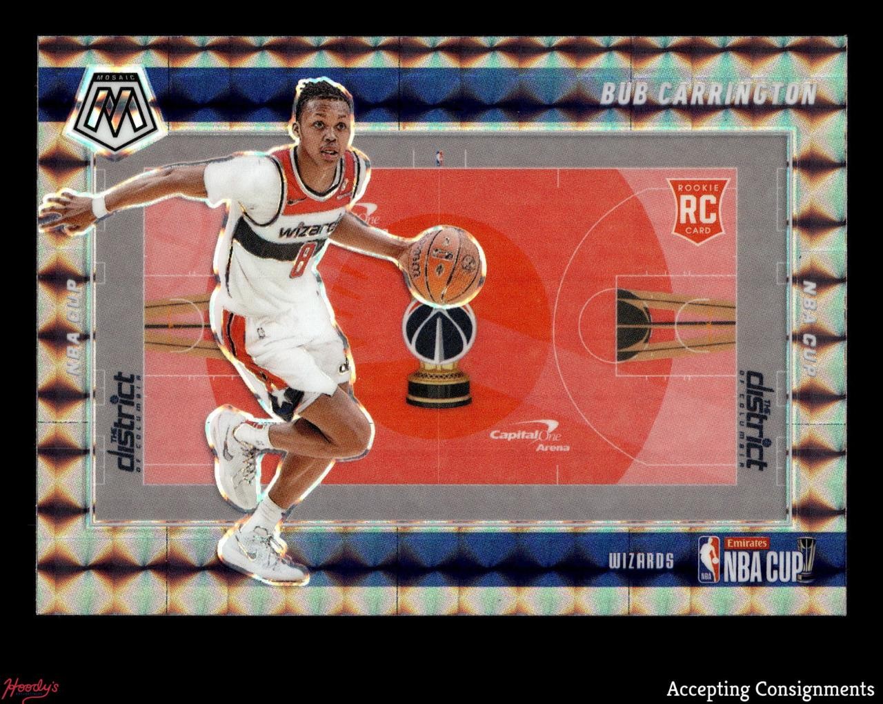 2024-25 Panini Mosaic NBA Cup #3 Bub Carrington RC ROOKIE WIZARDS