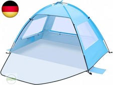 Strandmuschel Tragbarer Strandzelt Sonnenschutz Windschutz Zelt mit UV-Schutz