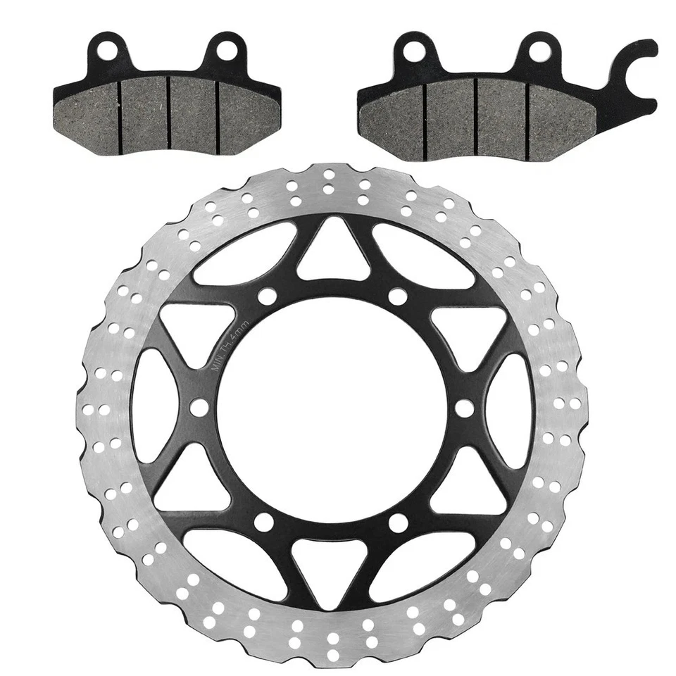Front Brake Disc Rotor W/ Pad For Kawasaki Ninja 250R EX250J 2008 2009 2010-2012 Foto 2 de 4