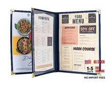 Menu Covers/Booklet - Triple Page - 3 Pockets - 6 Views - 8.5"x11" Letter