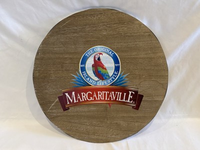 Jimmy Buffett Margaritaville Wood Rotating Lazy Susan