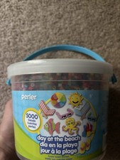 Perler Day at the Beach Fuse Beads Fused Bead Bucket Kit, 5000 Beads
