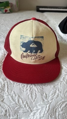 Quiksilver rotes/weißes Cap