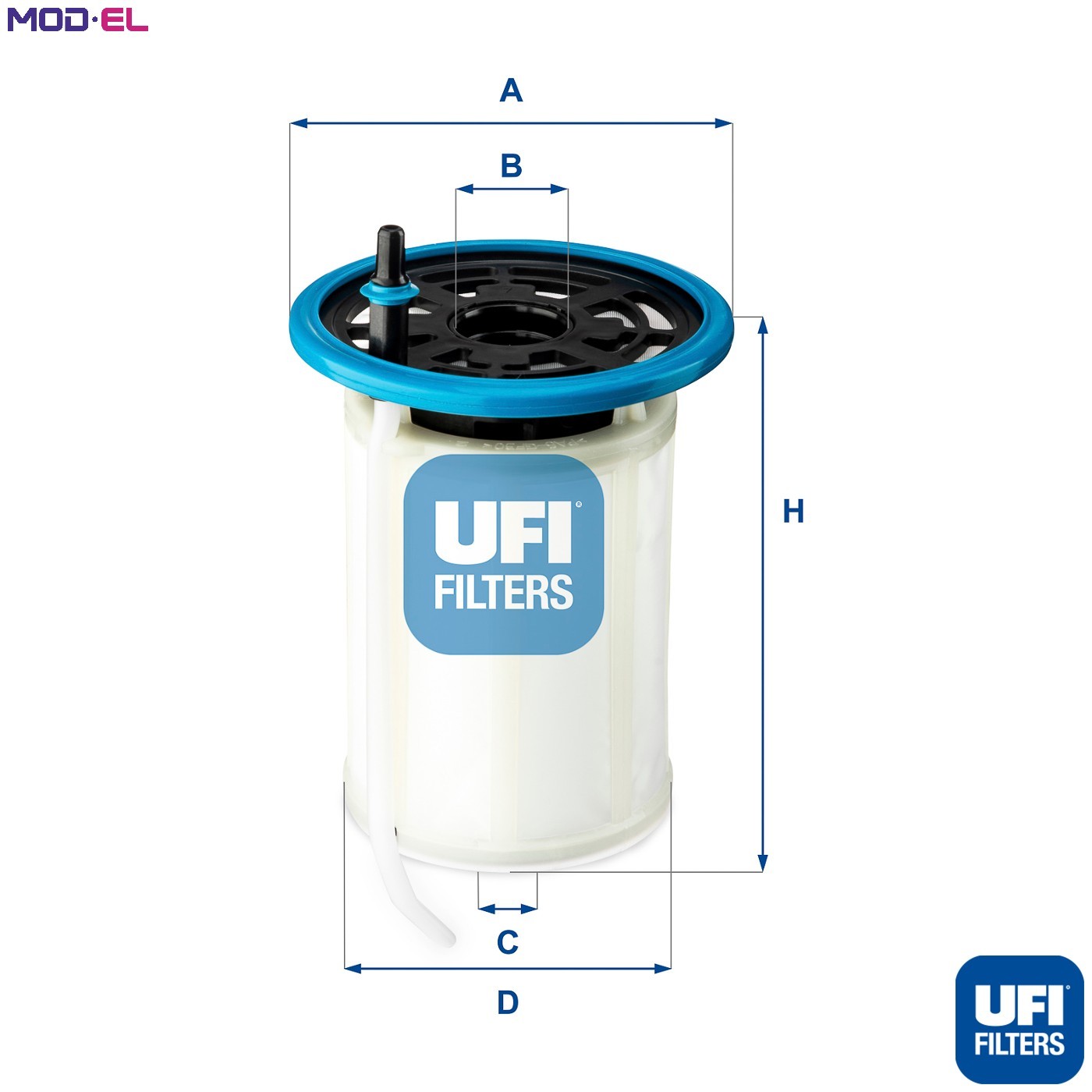 Fuel filter Filter Insert 26.H2O.00 UFI for ALFA ROMEO STELVIO - Image 7