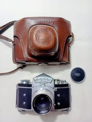 IHAGEE Exakta Varex Spiegelreflexkamera 35 mm mit Carl Zeiss Objektiv +Tasche