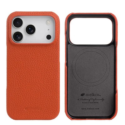 Melkco Genuine Leather Magsafe Case for iPhone 17 Pro Max Air Armor Back Cover