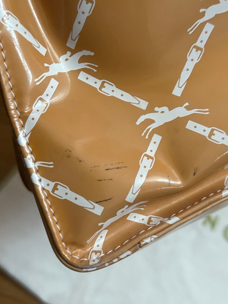 Good Condition Longchamp All Over Pattern Vinyl T… - image 7