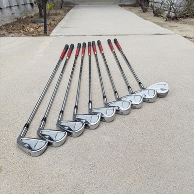 #ad TAYLORMADE RAC TP IRON SET 3 9 SW PW XSTIFF TT DYNAGOLD SL X100 Right Hand 9 Pc $250.00