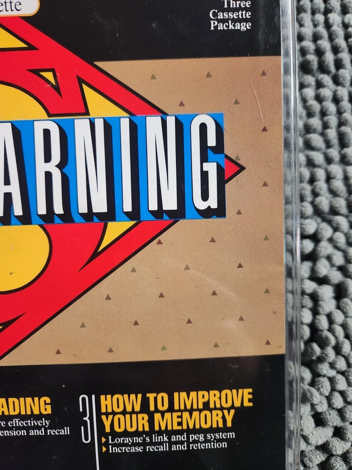 SUPER LEARNING Warner Audio Publishing Tape 3 Cassette~Speed Reading~Memory~NEW - Image 3 of 4